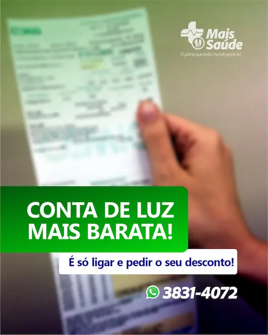 Economia na Conta de Luz Mais Saúde