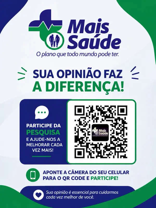 Pesquisa de Satisfação Mais Saúde